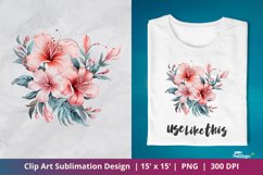 Beautiful Flower Clip Art Sublimation 5 Product Image 1