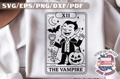 Halloween Tarot Card black and white SVG Design Quotes PNG Product Image 1