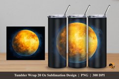 Moon Light Tumbler Wrap Sublimation Design 5 Product Image 1