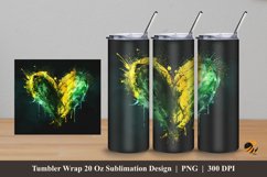 Textured Love Tumbler Wrap Sublimation Design 5 Product Image 1