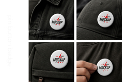 Pin Button Badge Mockup Set Product Image 5