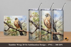 Eagle Nature Tumbler Wrap Sublimation Design 5 Product Image 1
