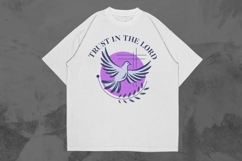 Trust in the Lord Aesthetic Christian T-shirt Design Product Image 1