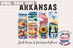 USA STATE America Brushstrokes PNG Watercolor Design Sign Product Image 1