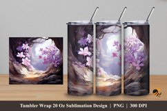 Beauty Nature Place Tumbler Wrap Sublimation Design 5 Product Image 1