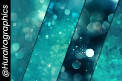 Cyan Bokeh Digital Papers Bundle Product Image 5