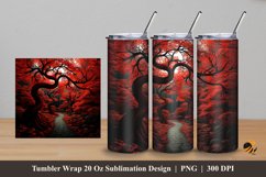 3D Maple Tree Tunnel Tumbler Wrap Sublimation Design 5 Product Image 1