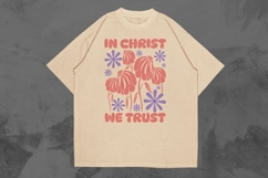 In Christ We Trust Aesthetic Christian T-shirt Design Product Image 1