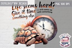 Sarcastic Quote Animal Sublimation Design PNG Life Rules Fun Product Image 1