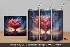 Painting Art Love Tumbler Wrap Sublimation Design 5 Product Image 1