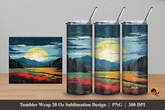 Lovely Garden Tumbler Wrap Sublimation Design 5 Product Image 1