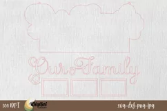 Photo frame laser cut | Our family Photo frame|Family svg Product Image 2