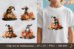 Plaid Witch Hat DTF Sublimation Clipart Design Product Image 1