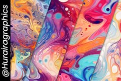 Abstract Swirls Digital Papers Bundle Product Image 5