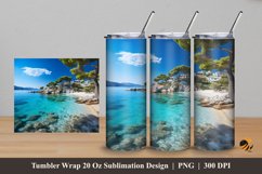 Amazing Sea Tumbler Wrap Sublimation Design 5 Product Image 1