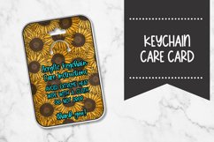 Sunflower Keychain Care Card Product Image 1