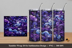 Purple Wind Tumbler Wrap Sublimation Design 5 Product Image 1
