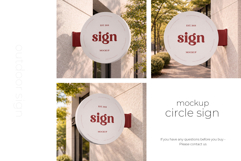 Circle Sign Mockup Set Product Image 5