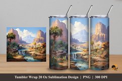 Beautiful Morning Tumbler Wrap Sublimation Design 5 Product Image 1
