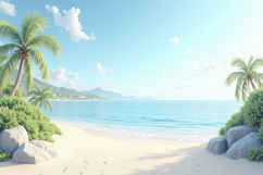 Tropical Beach Background Product Image 1