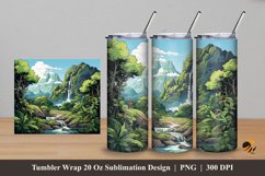Wonder of Nature Tumbler Wrap Sublimation Design 5 Product Image 1