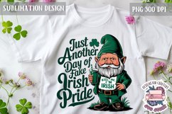 St.Patrick&#039;s Day Sublimation design Quote Shamrock Luck PNG Product Image 1
