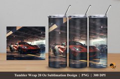 Car Under Flyover Tumbler Wrap Sublimation Design 5 Product Image 1