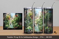 Artificial Forest Tumbler Wrap Sublimation Design 5 Product Image 1