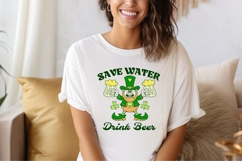 Save Water Drink Beer St. Patrick&#039;s Day T-shirt Design Product Image 1