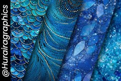 Abstract Blue Digital Papers Bundle Product Image 5