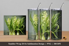 Dark Background Tumbler Wrap Sublimation Design 5 Product Image 1