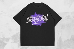Streetborn Futuristic Streetwear T-shirt Design Product Image 1
