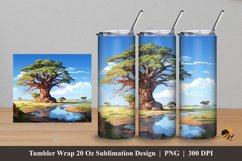 Majestic Vistas Tumbler Wrap Sublimation Design 5 Product Image 1