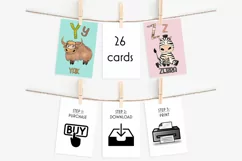 Alphabet Cards For Kids | Animal Alphabet | Educational Product Image 6