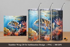 Surgeonfish Tumbler Wrap Sublimation Design 5 Product Image 1