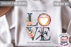 Easter Sublimation Quote Design PNG Religious Jesus Product Image 1