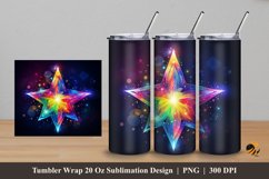 Fantasy Star Light Tumbler Wrap Sublimation Design 5 Product Image 1