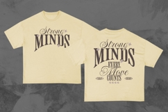 Strong Minds Vintage Urban T-shirt Design Product Image 1