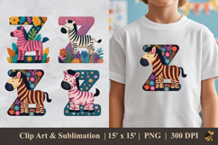 Z for Zebra DTF Sublimation Clipart Design Product Image 1