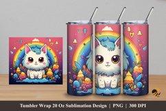 Molly The Cat Tumbler Wrap Sublimation Design 5 Product Image 1