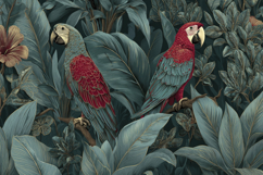 Tropical Forest With Parrot Background Product Image 1