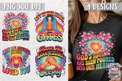 Bible Quote Clipart PNG Sublimation 4 Designs Product Image 1