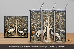 Wildlife Art Tumbler Wrap Sublimation Design 5 Product Image 1