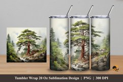 Tree Charm Tumbler Wrap Sublimation Design 5 Product Image 1