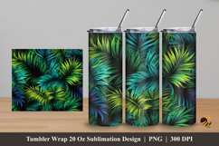 Shiny Plants Tumbler Wrap Sublimation Design 5 Product Image 1