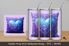 Love Pillow Tumbler Wrap Sublimation Design 5 Product Image 1
