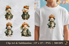 Hand Painted Duck DTF Sublimation Clipart Design Product Image 1