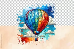 Hot Air Ballon Clipart - 04 Variation Product Image 5