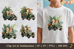 Safari Trip DTF Sublimation Clipart Design Product Image 1
