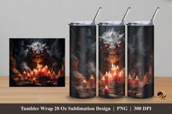 Monster Place Tumbler Wrap Sublimation Design 5 Product Image 1